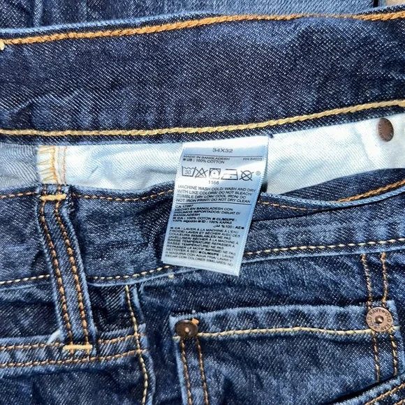 MENS 34X32 DARK WASH OLD NAVY JEANS - Picture 4 of 5